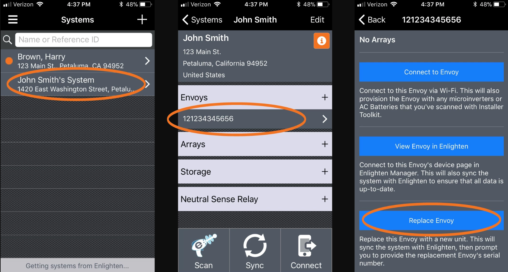 Replace an Envoy and Update Enlighten