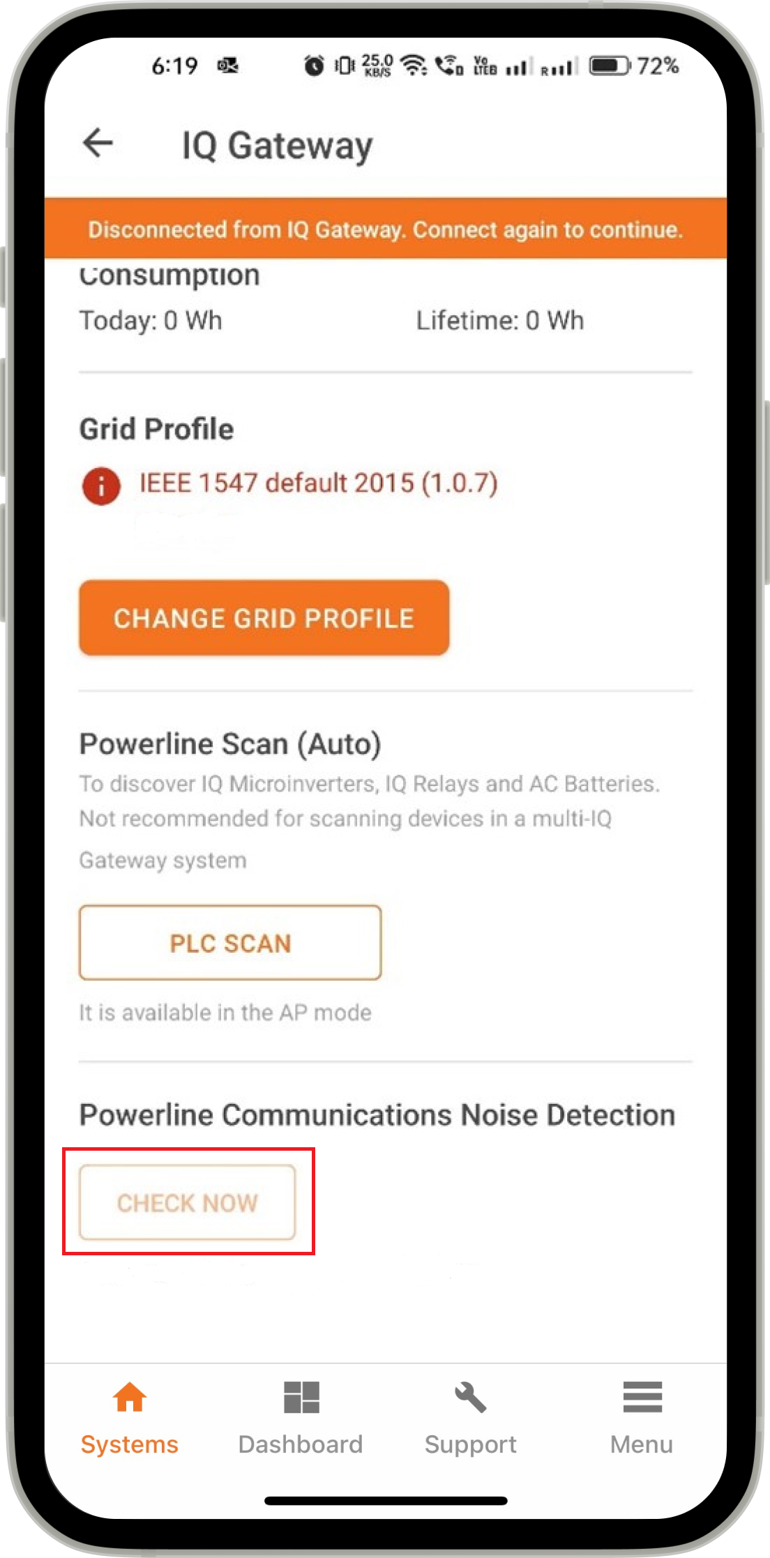 How to check PLC noise level using Enphase Installer App Support Enphase