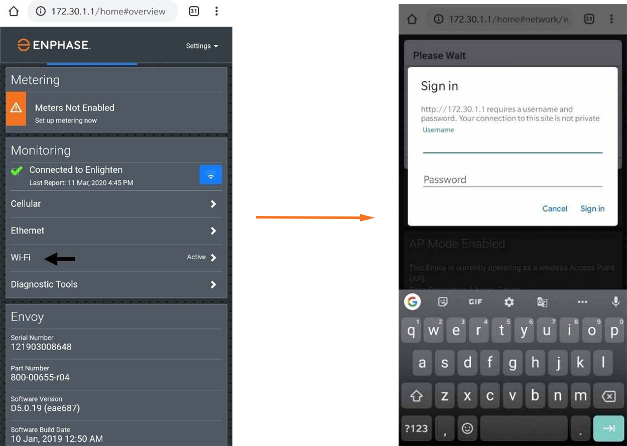Reconnecting your Envoy S or IQ Gateway using manual WiFi setup
