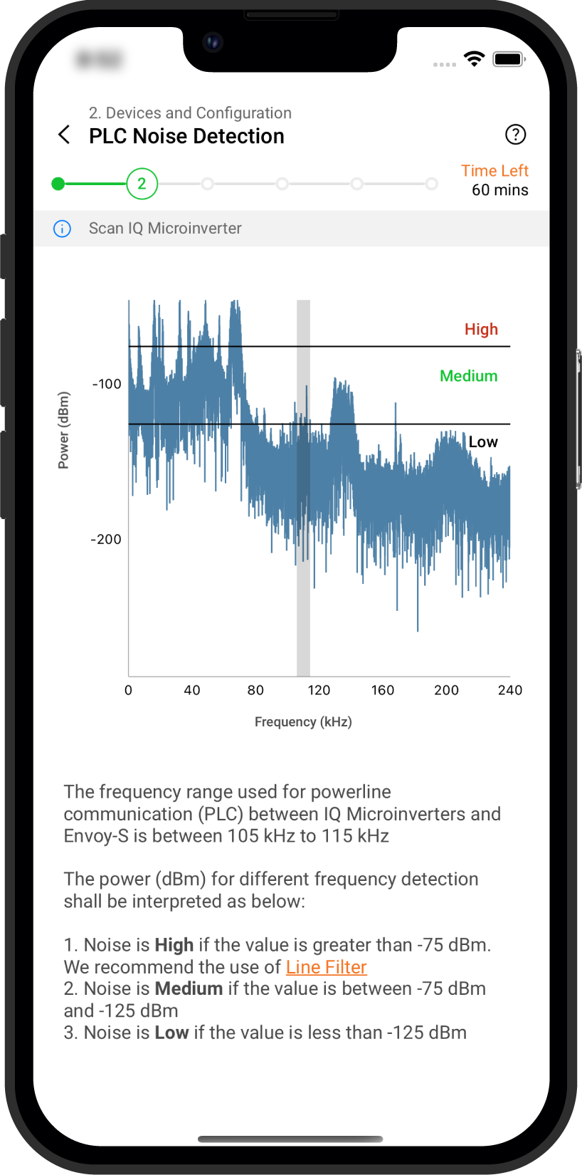 Checking PLC noise levels using the Enphase Installer App - Support ...