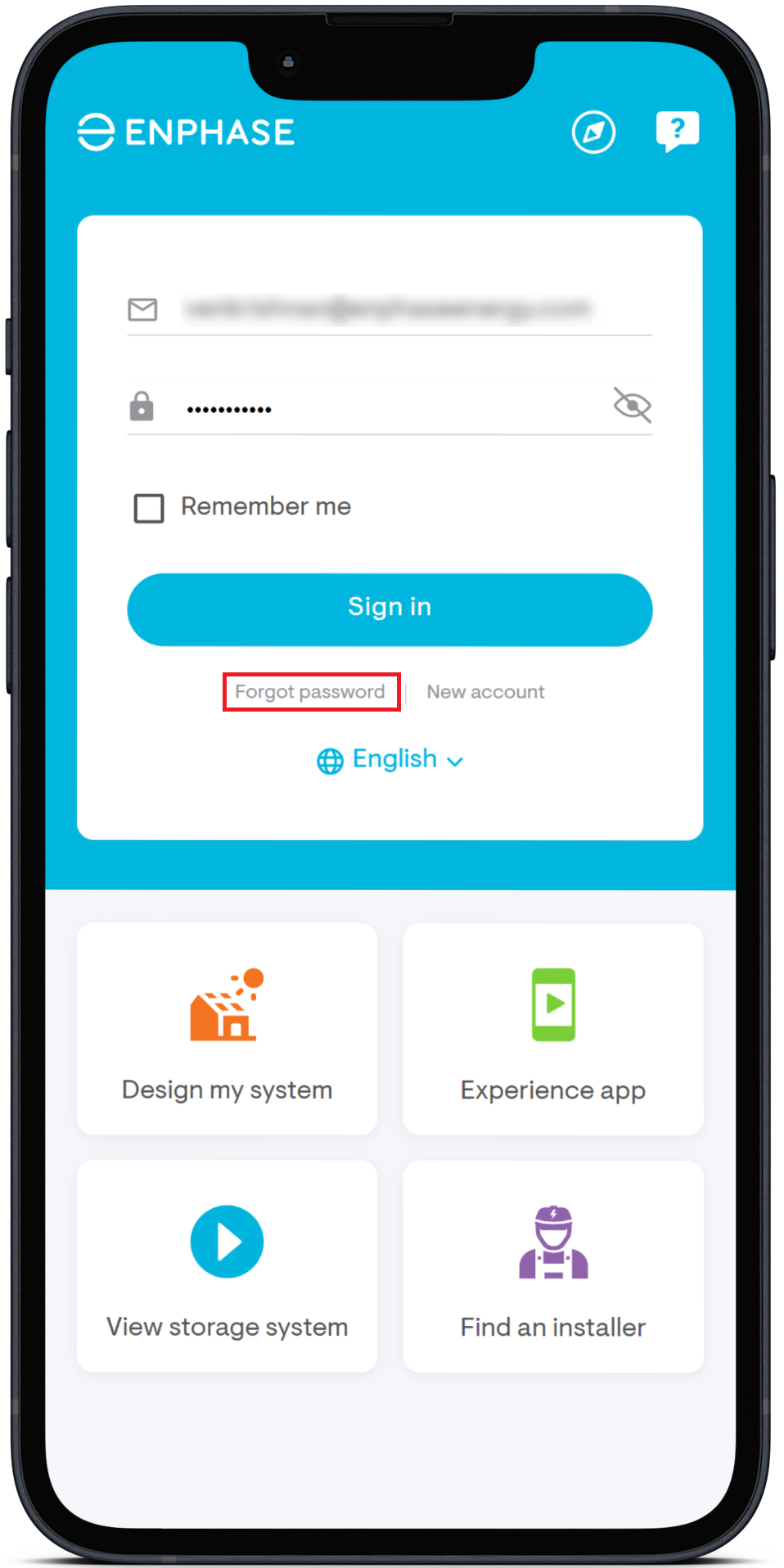 How to reset or change your account password using the Enphase App ...