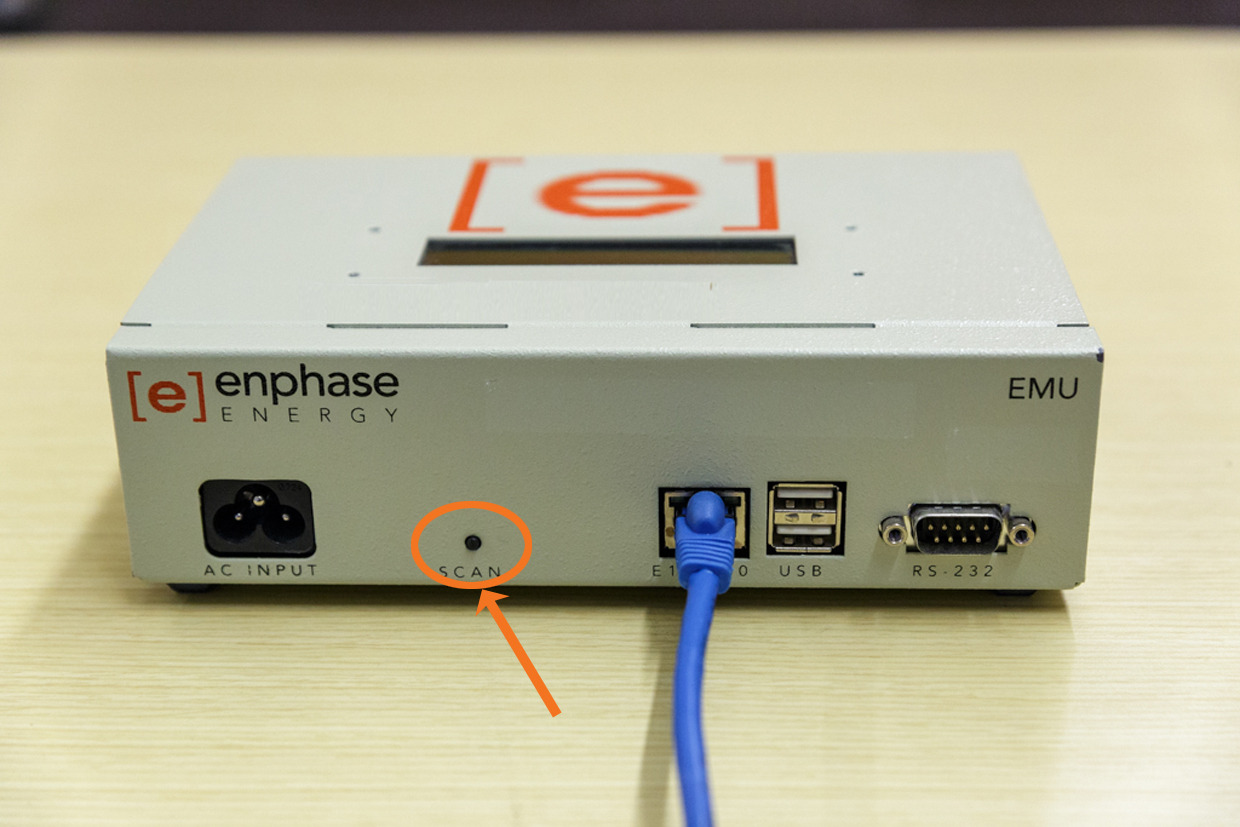 Reconnecting your EMU Envoy using an Ethernet cable connected to your ...