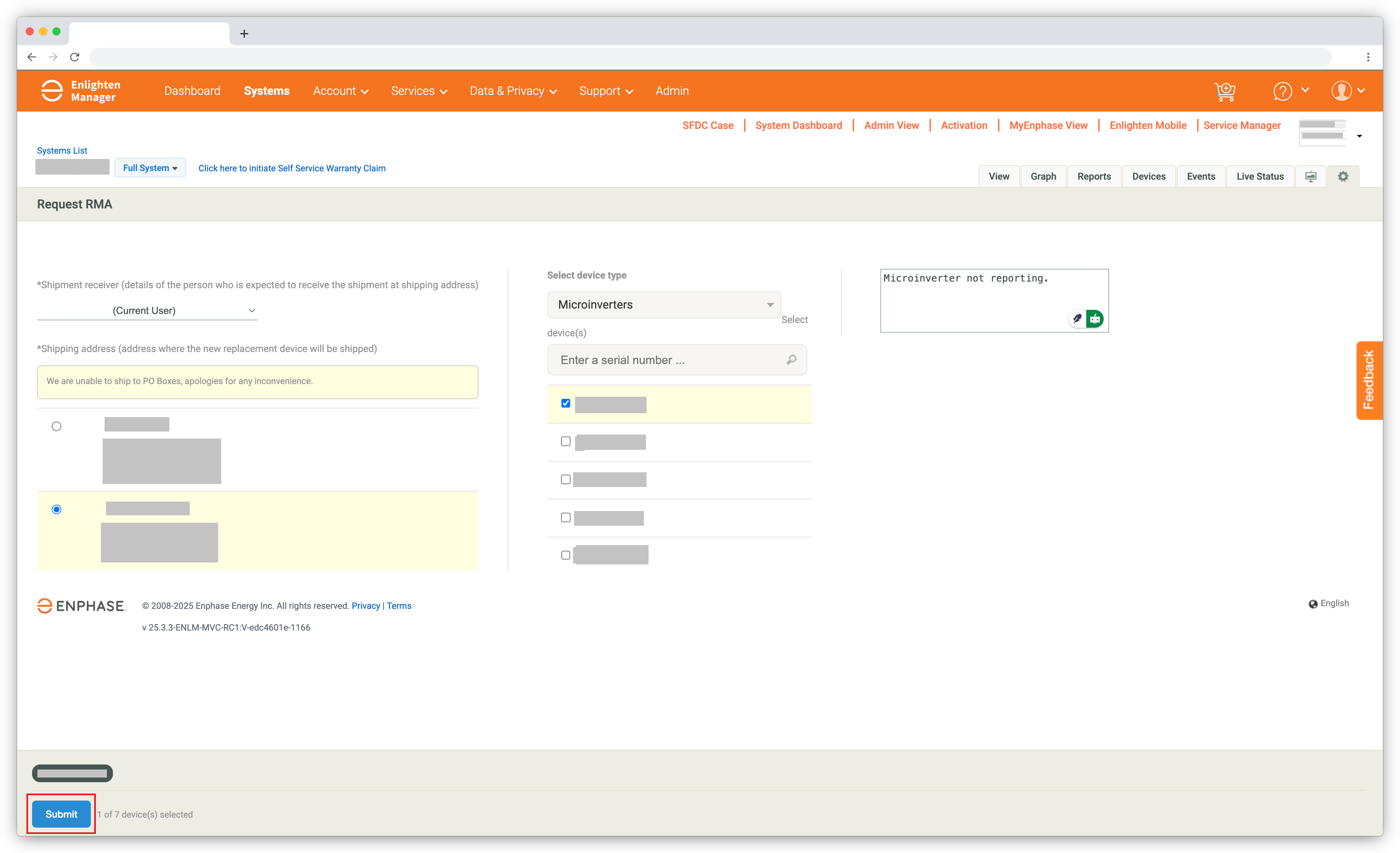 How to request Return Merchandise Authorization(RMA) using Enphase ...