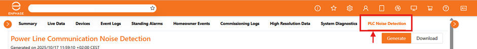How to interpret PLC noise detection graphs in Enphase Installer Portal ...